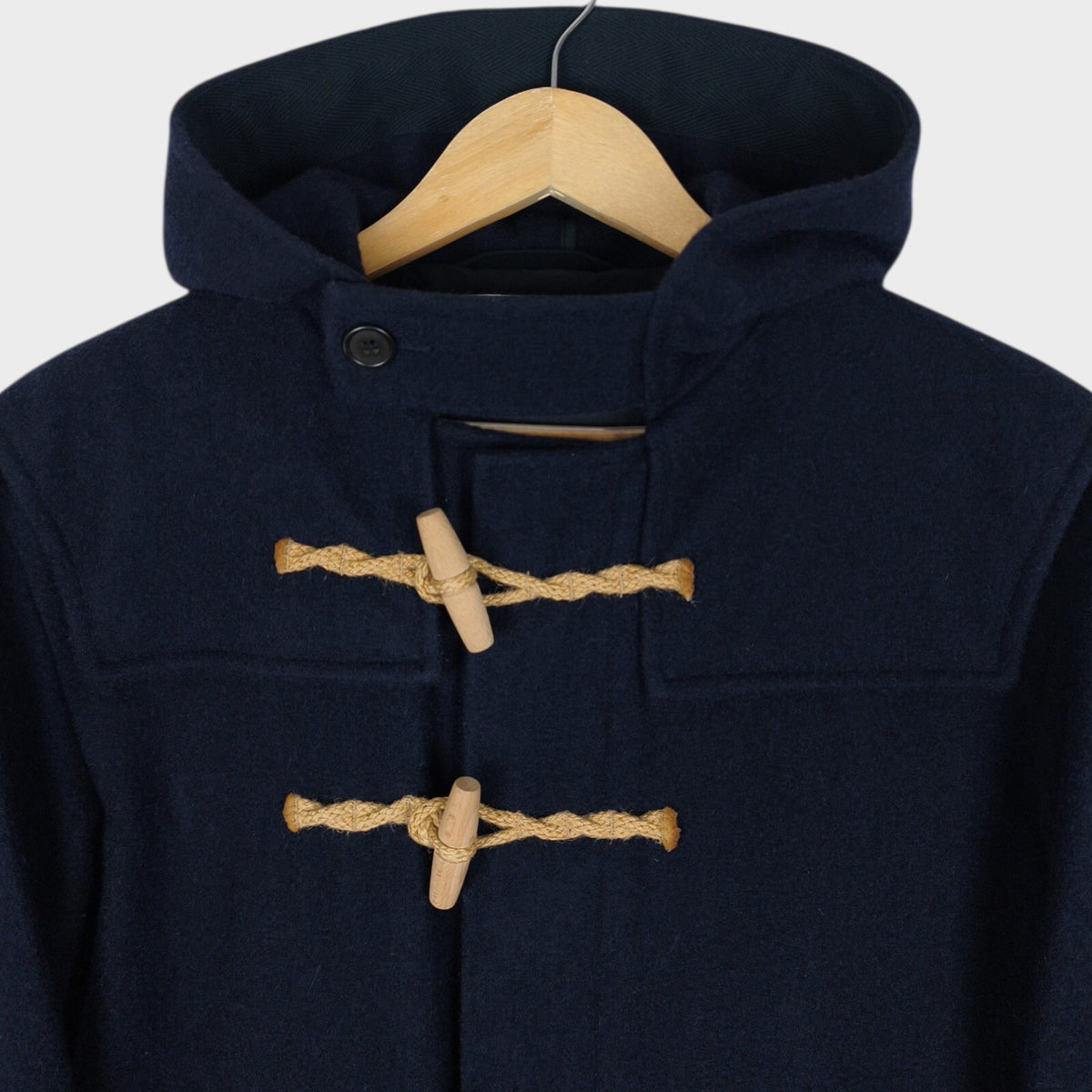 MHL MARGARET HOWELL Men's Navy Heavyweight 100% Wool Duffle Coat