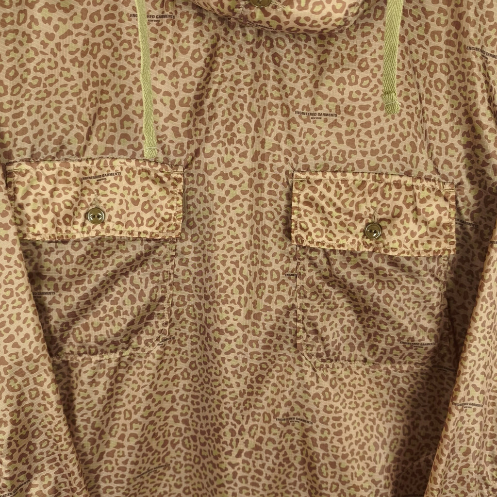 ENGINEERD GARMENTS Men's Made in USA Leopard Print Smock Parka Jacket