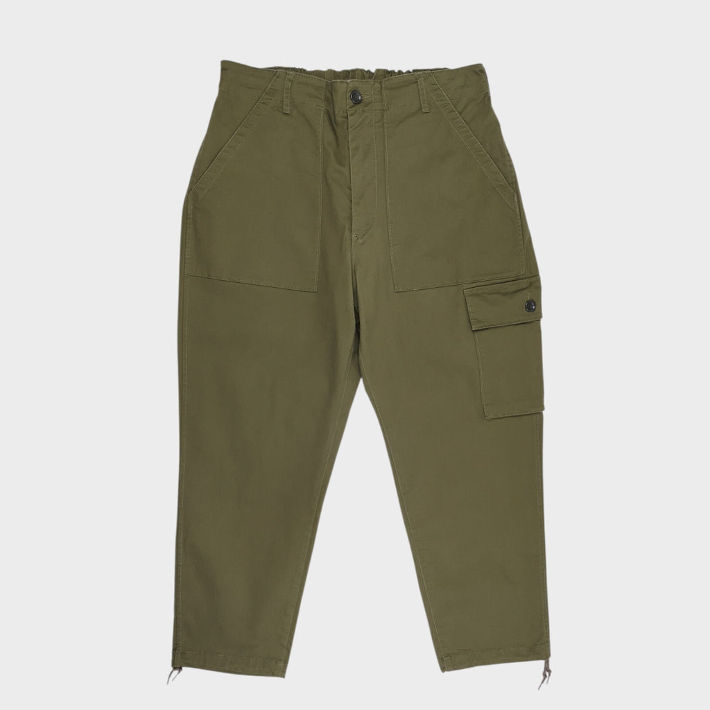 SAGE DE CRET x BEAMS PLUS Men's Green Cargo Trousers
