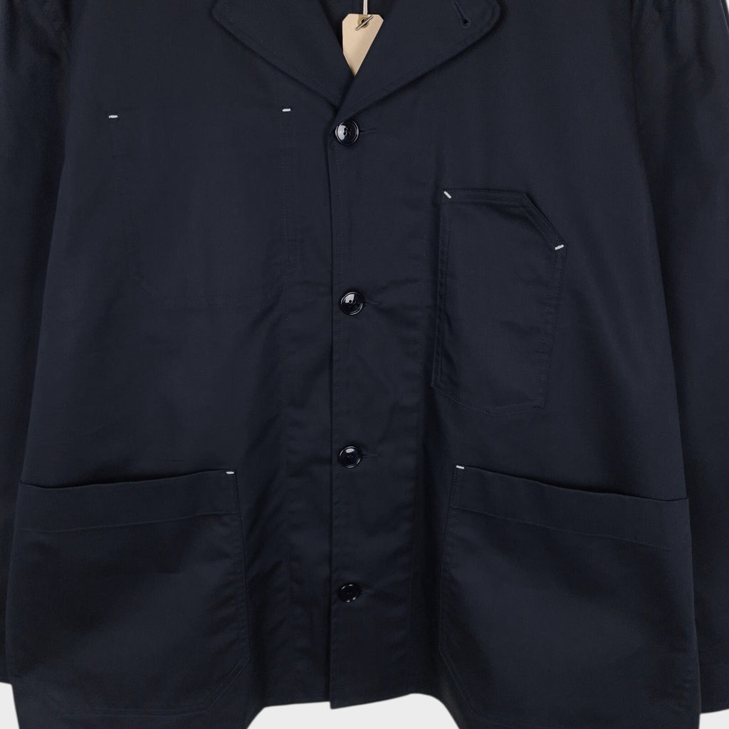 UNIFORM BRIDGE Men's Navy Coverall Chore Jacket