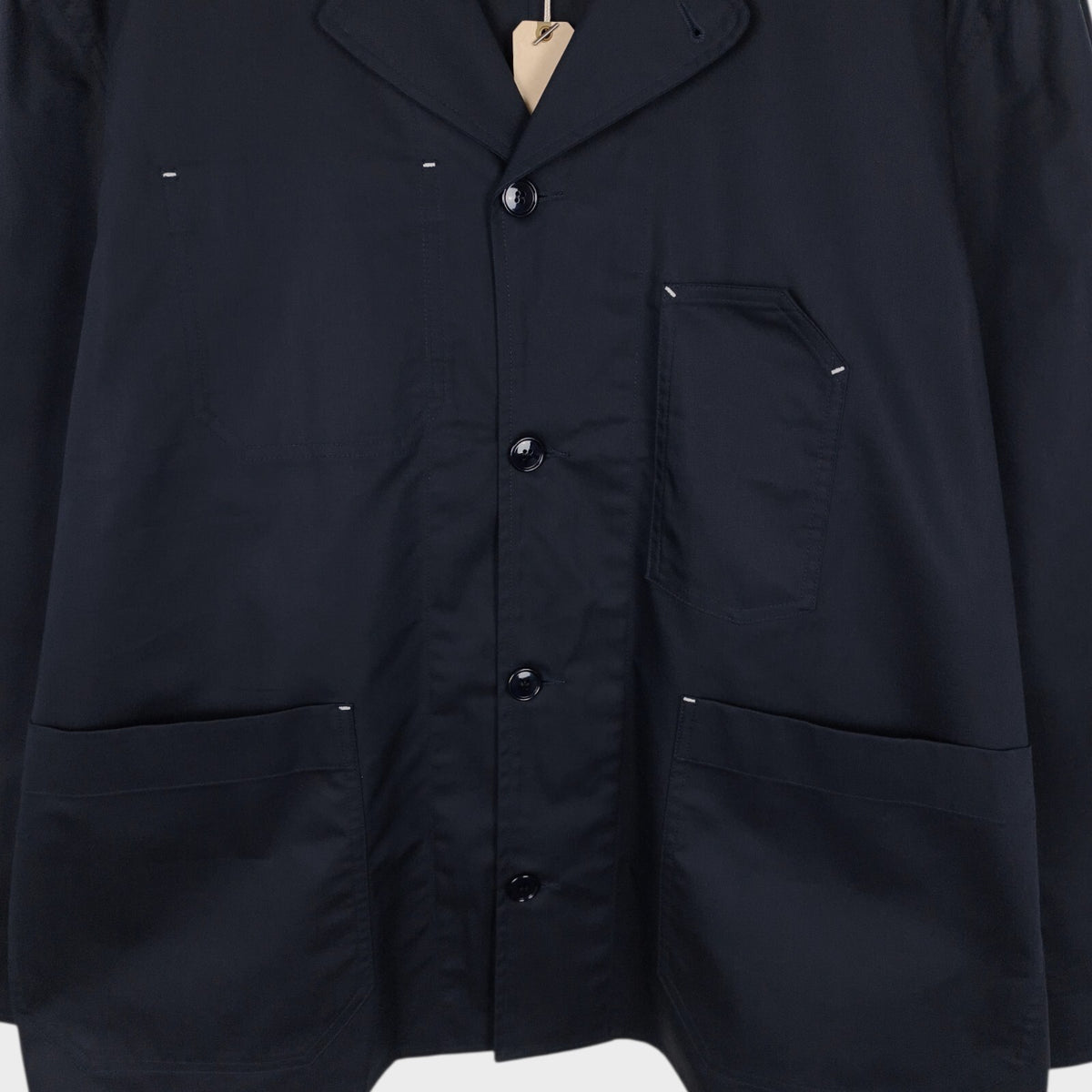 UNIFORM BRIDGE Men's Navy Coverall Chore Jacket