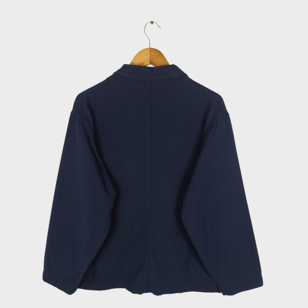 DANTON Men's Navy Blue Made in Japan 100% Cotton Chore Jacket