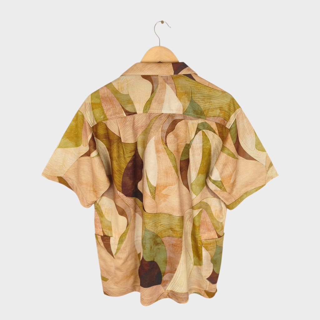 NORBIT BY HIROSHI NOZAWA Men's Leaf Camo Aloha Shirt
