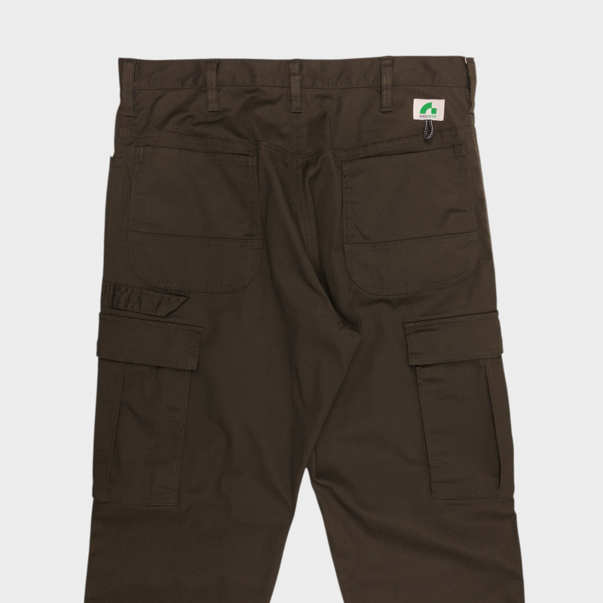 BEAMS Men's Dark Brown Utility Work Cargo Trousers