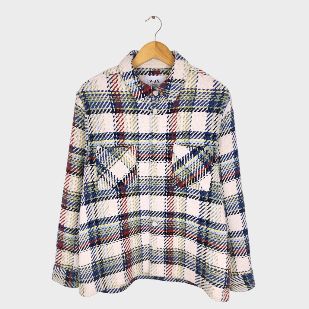 WAX LONDON Men's Multicoloured Check Whiting Overshirt