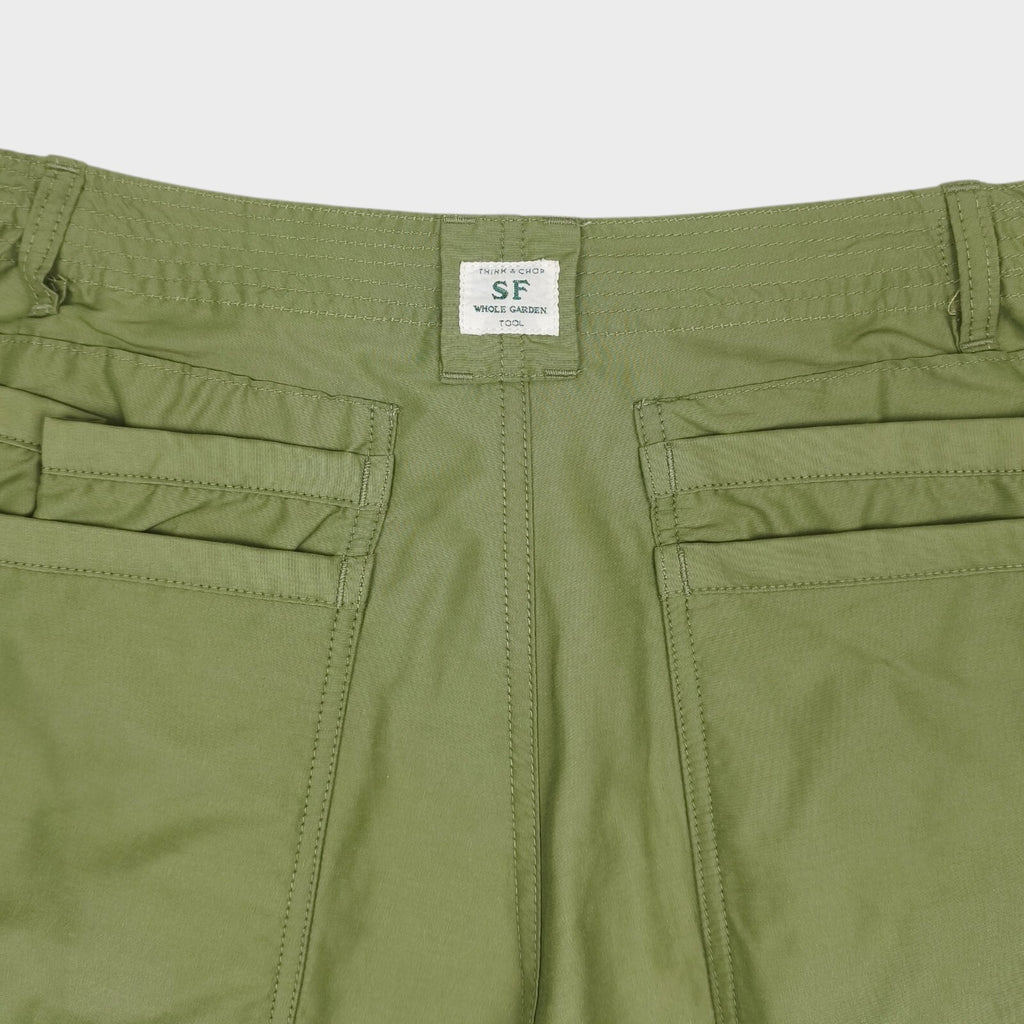 SASSAFRAS Men's Made in Japan Green Overgrown Hiker Cargo Shorts