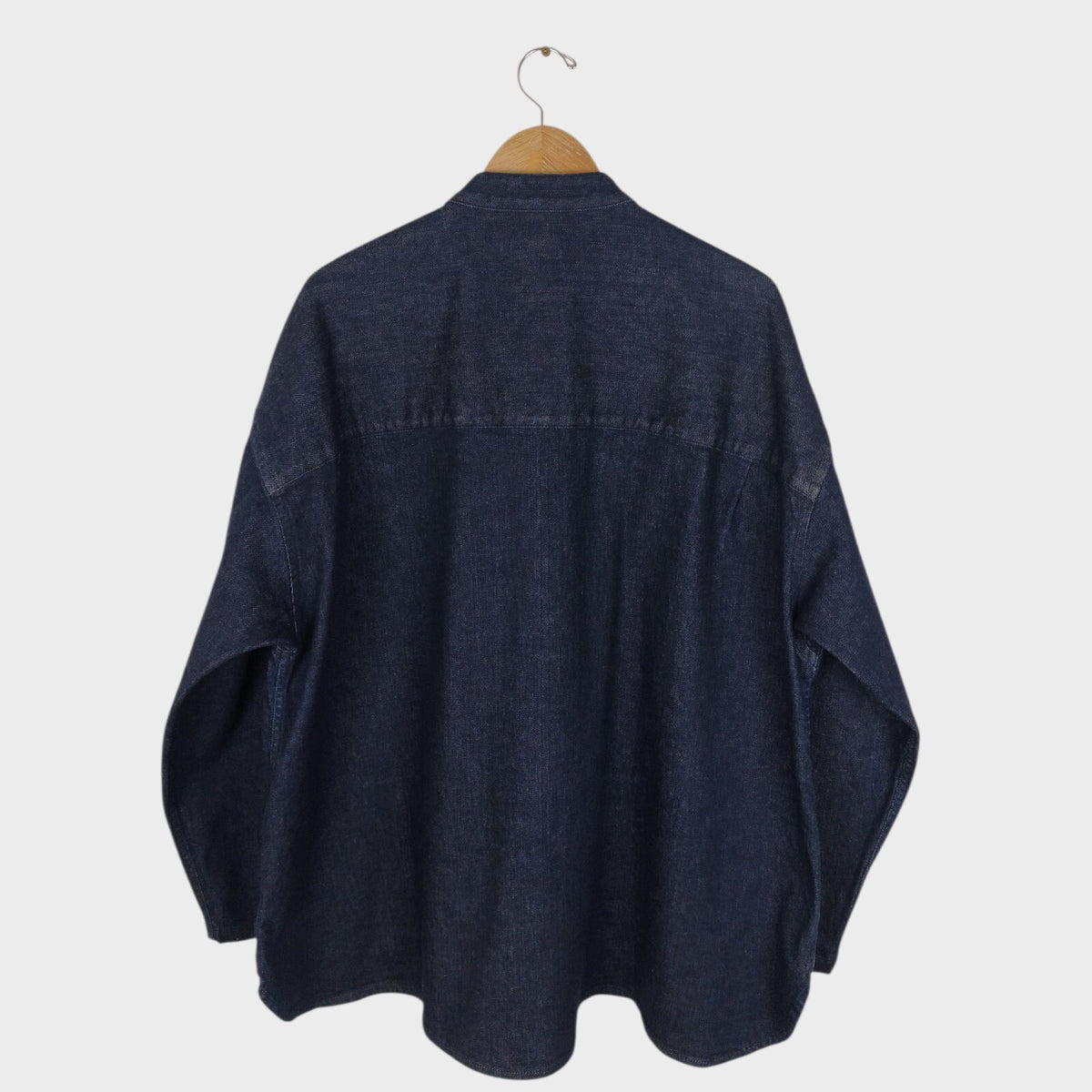 INN SEE Men's Made in Japan Heavyweight Denim Mandarin Collar Chinese Jacket
