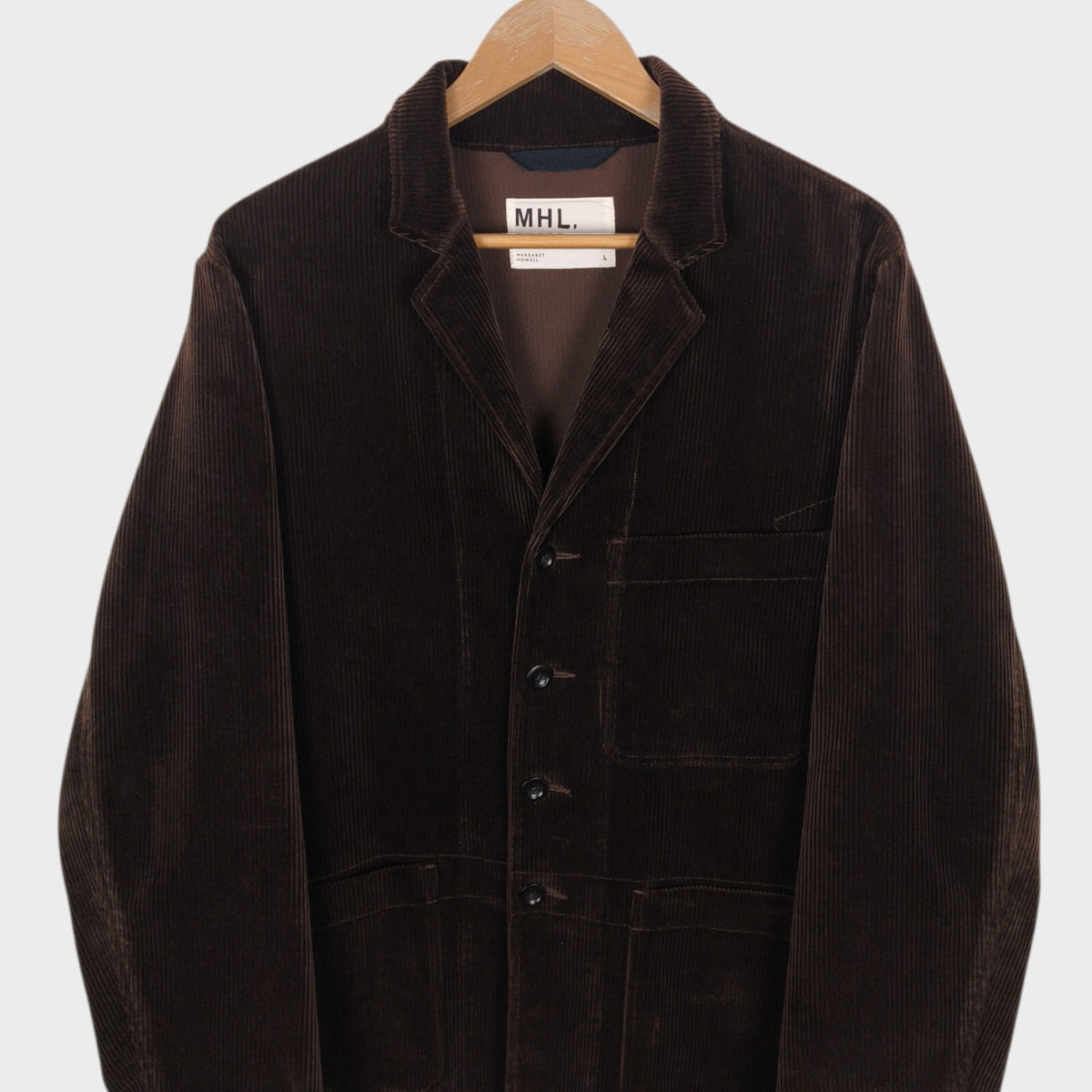 MHL MARGARET HOWELL Men's Brown Heavyweight Corduroy Chore Jacket