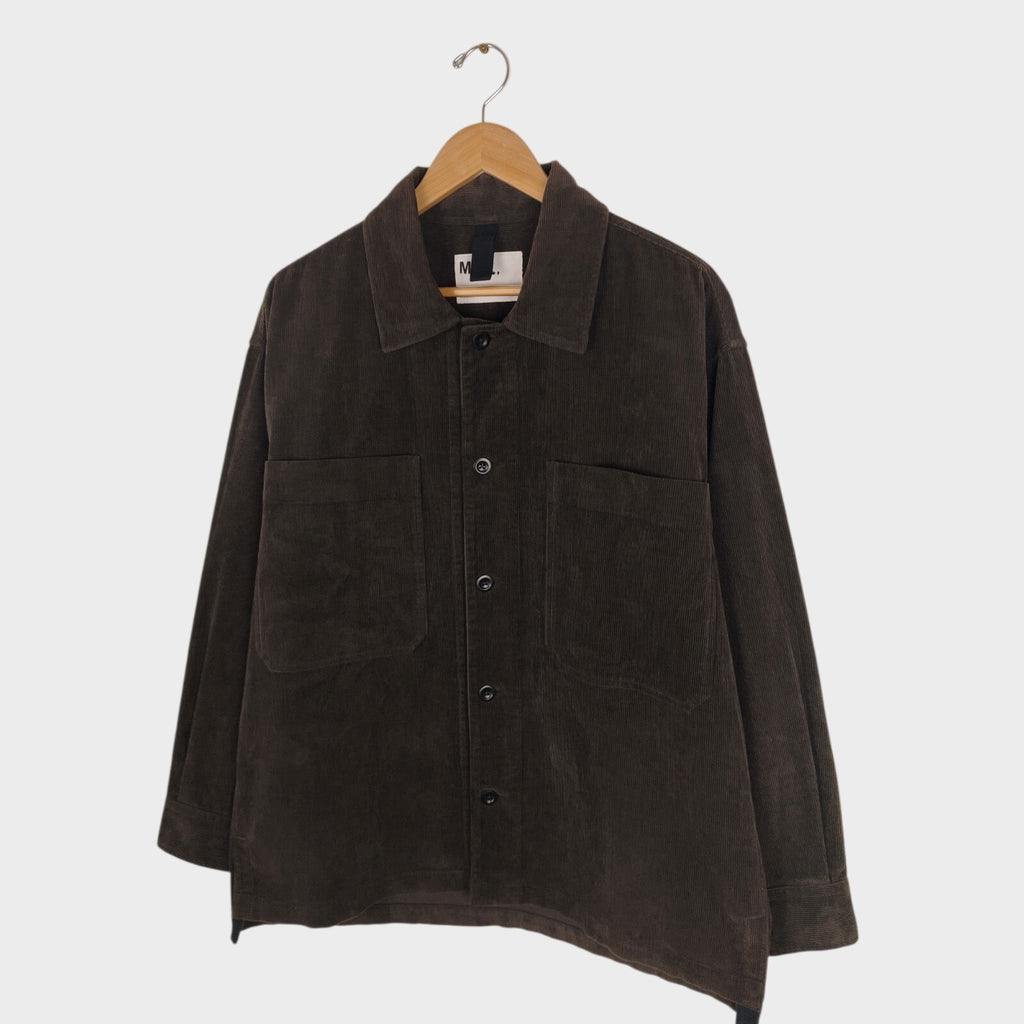 MHL MARGARET HOWELL Men's Dark Brown Corduroy Overshirt