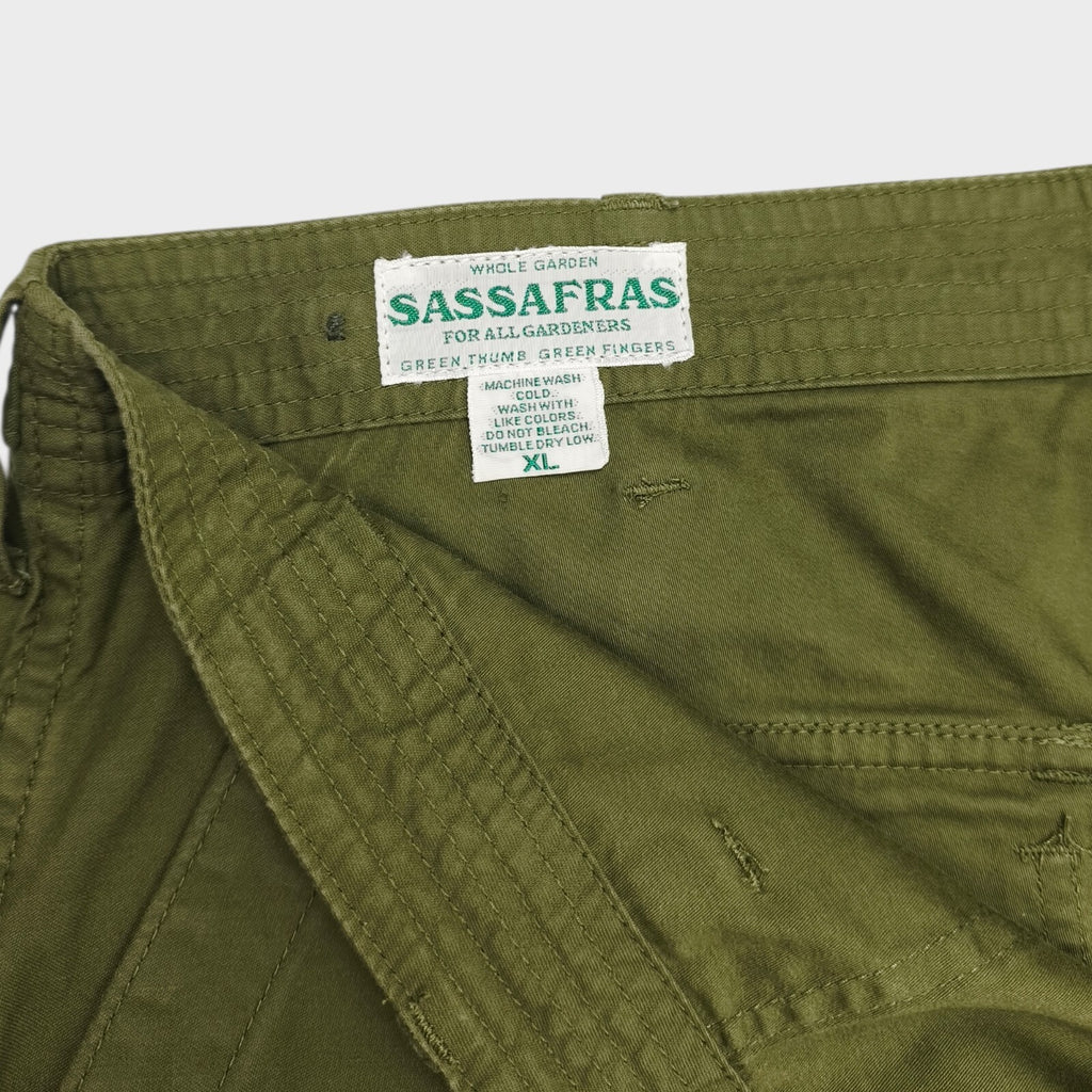 SASSAFRAS Men's Made in Japan Green Feel Sun Cargo Shorts