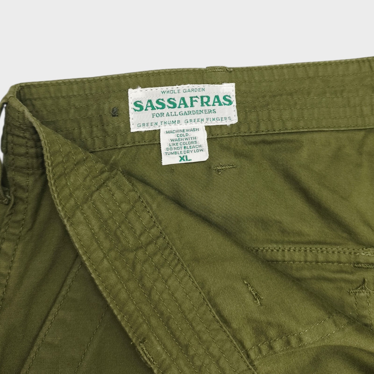 SASSAFRAS Men's Made in Japan Green Feel Sun Cargo Shorts