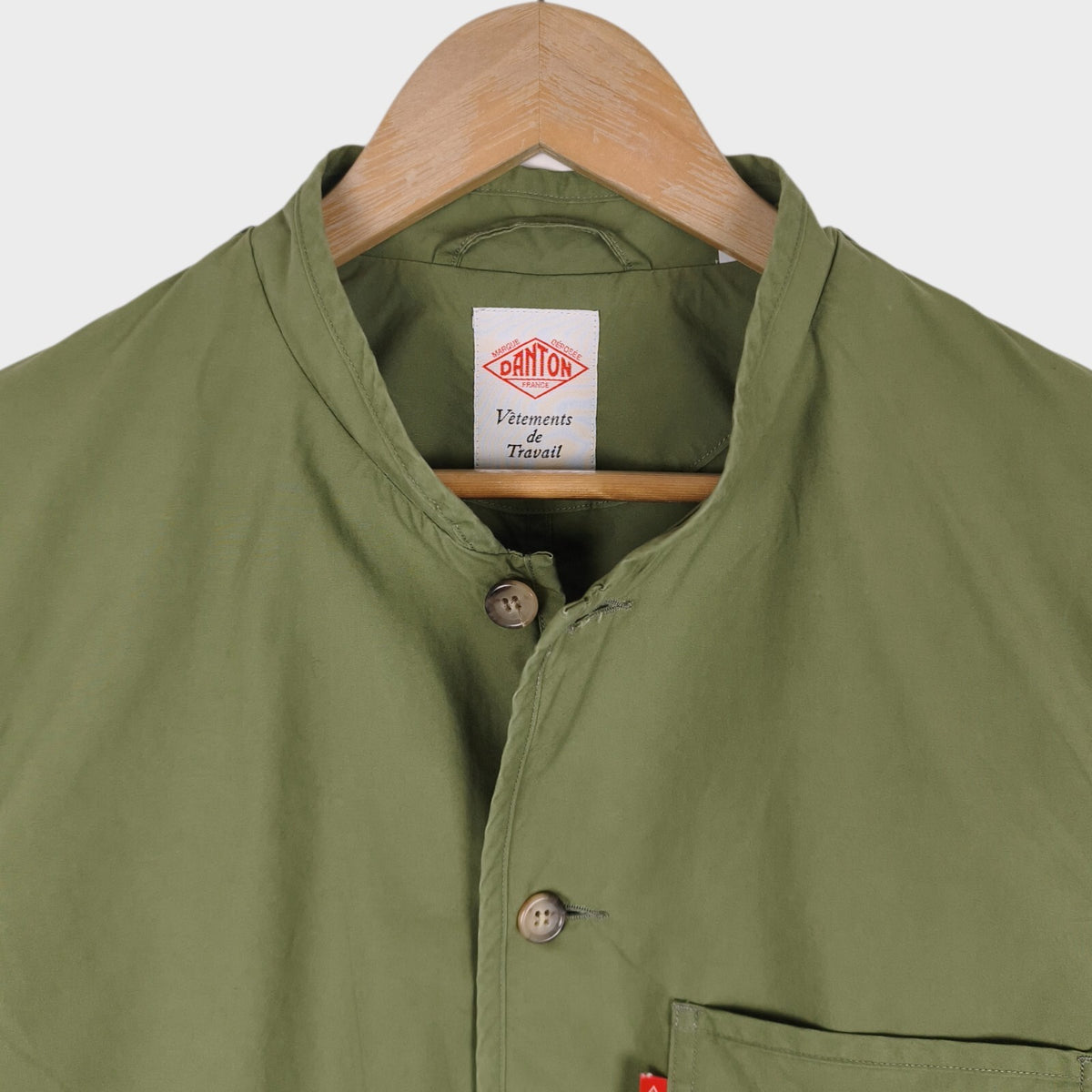 DANTON Men's Green Made in Japan 100% Cotton Chore Jacket