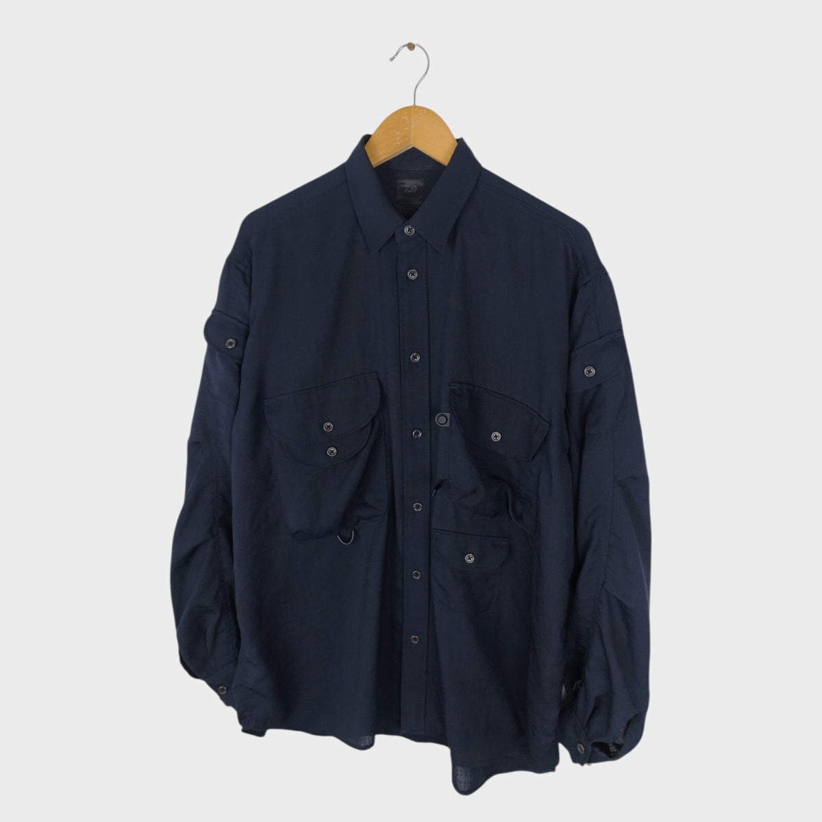 DAIWA PIER39 Men's Navy Blue Tech Bombay Safari Overshirt