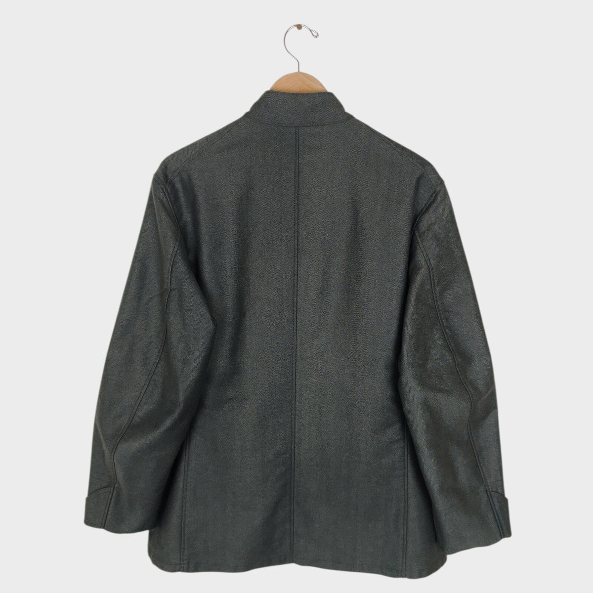 JOHN GLUCKOW Men's Pale Green Made in Japan "Headhunters Rising" The Stevedore Moleskin Jacket