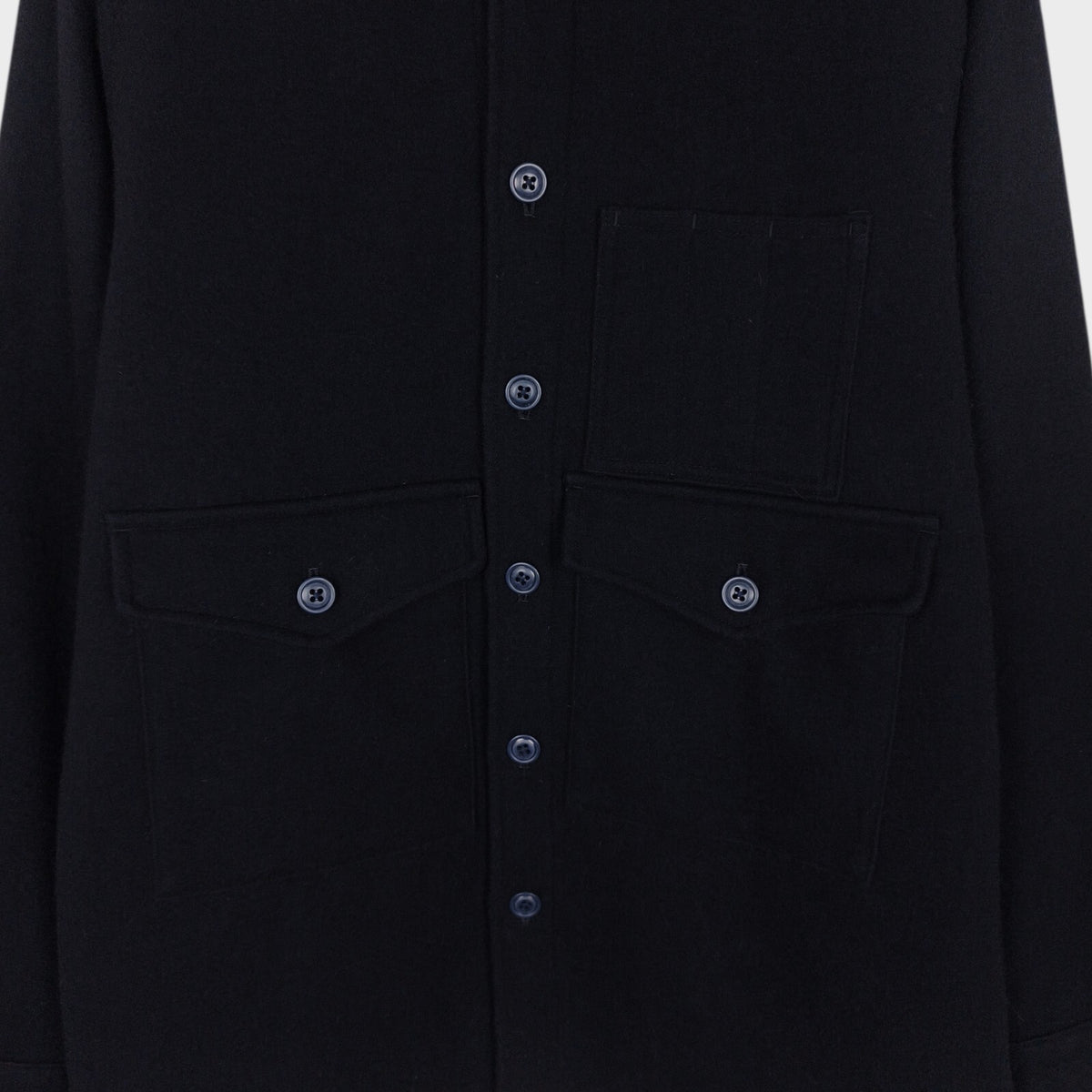 MOUNTAIN RESEARCH Men's Navy Made in Japan Wool Blend CPO Overshirt