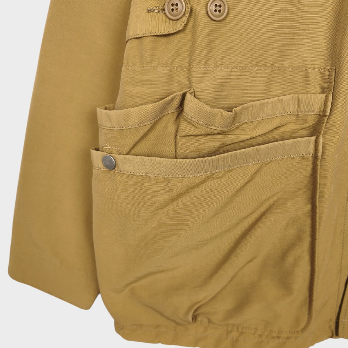SASSAFRAS Men's Made in Japan Ochre 60/40 Cotton Blend Garden Hole Jacket