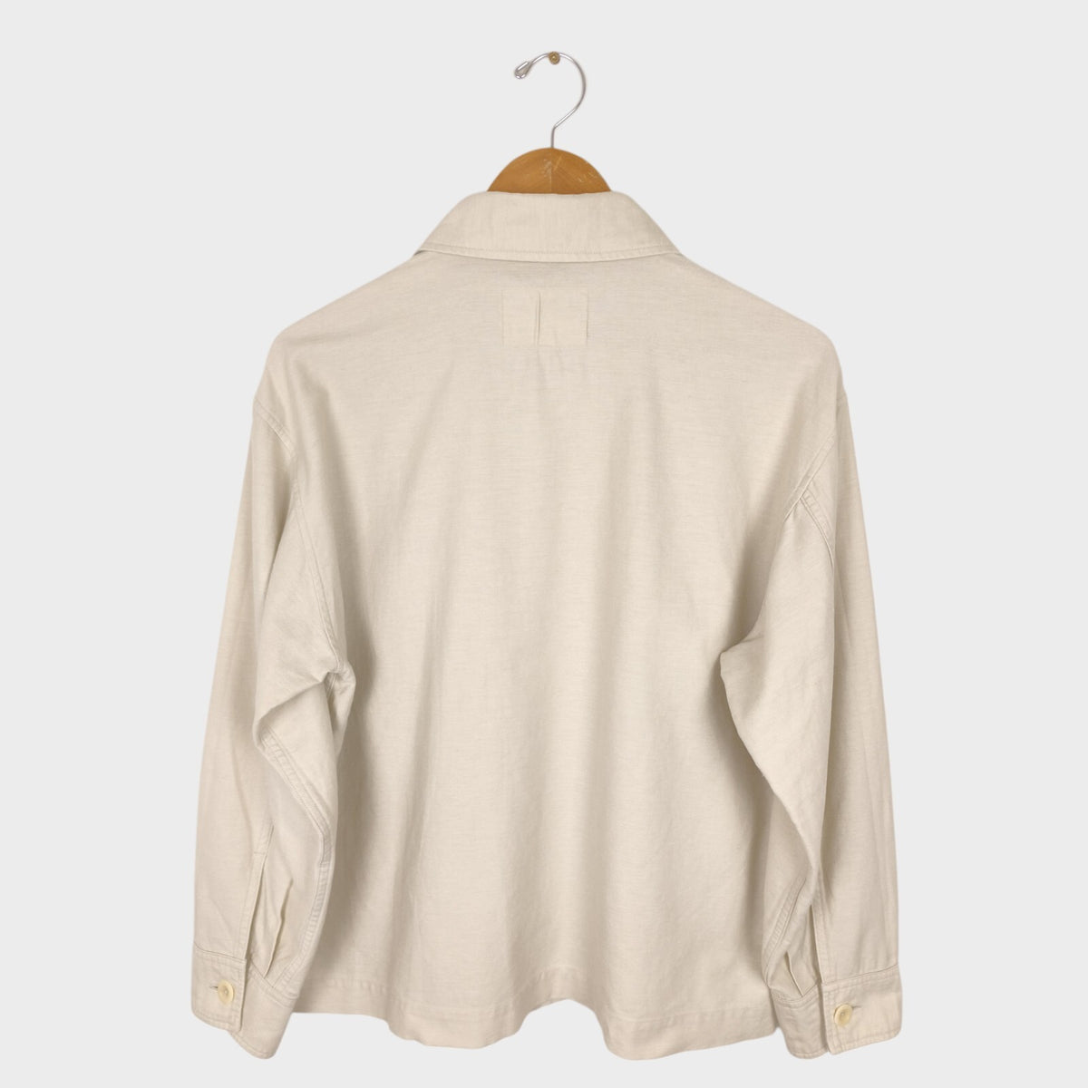 MHL MARGARET HOWELL Men's Off-White Cotton Blend Cotton Overshirt