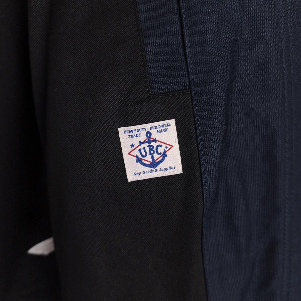 UNIFORM BRIDGE Men's Navy Blue Fireman Clasp Deck Jacket