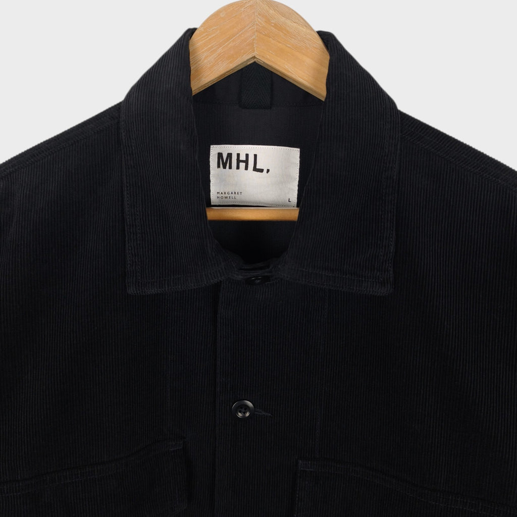 MHL MARGARET HOWELL Men's Black Corduroy Overshirt Jacket