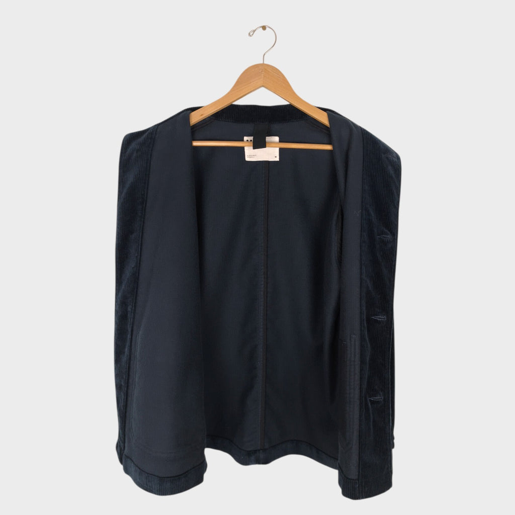 MHL MARGARET HOWELL Men's Navy Blue Heavyweight Corduroy Chore Jacket