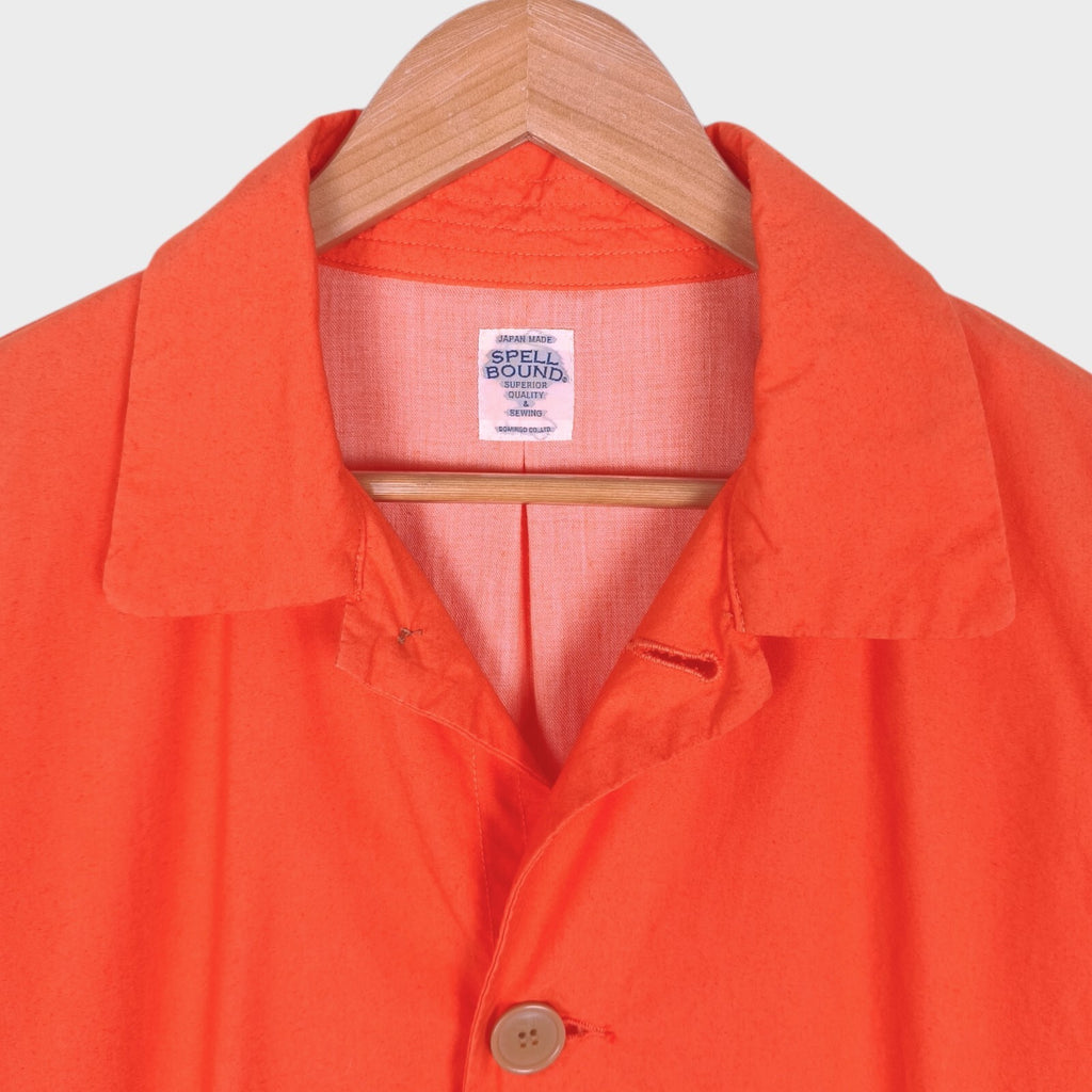 SPELLBOUND Men's Made in Japan Bright Orange Typewriter Coat