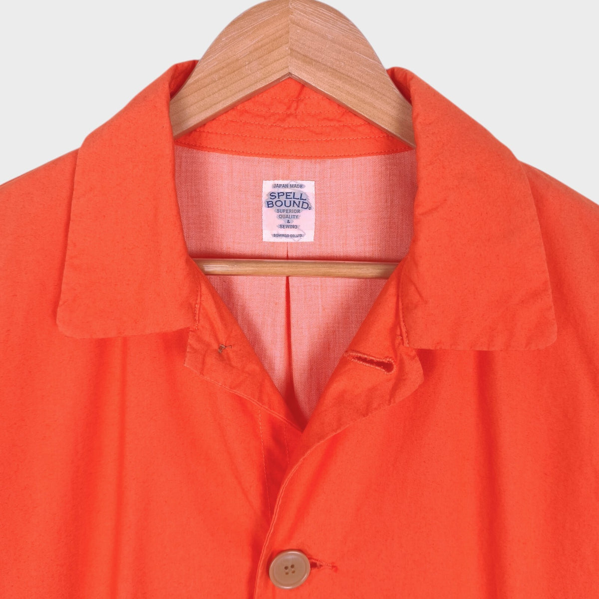 SPELLBOUND Men's Made in Japan Bright Orange Typewriter Coat
