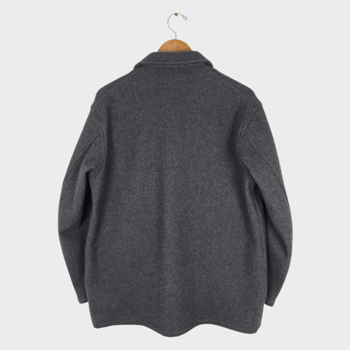 SENELIER Men's Made in Japan Grey Wool Toolbox Painter Jacket
