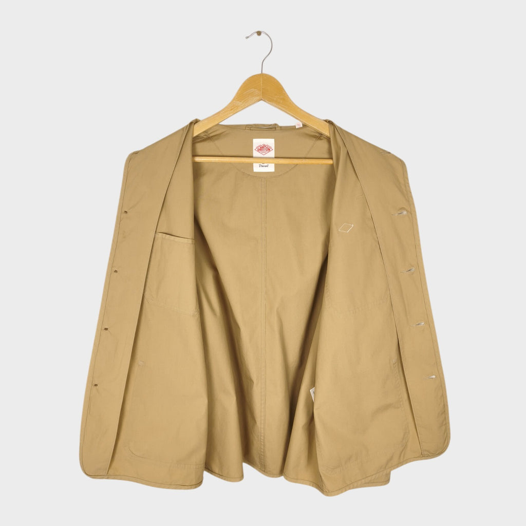 DANTON Men's Beige Made in Japan 100% Cotton Chore Jacket