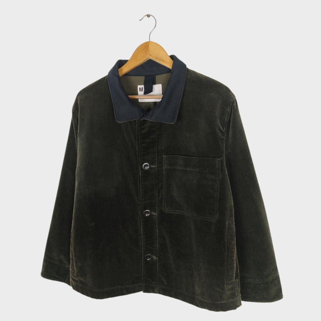 MHL MARGARET HOWELL Men's Dark Green Heavyweight Corduroy Chore Jacket