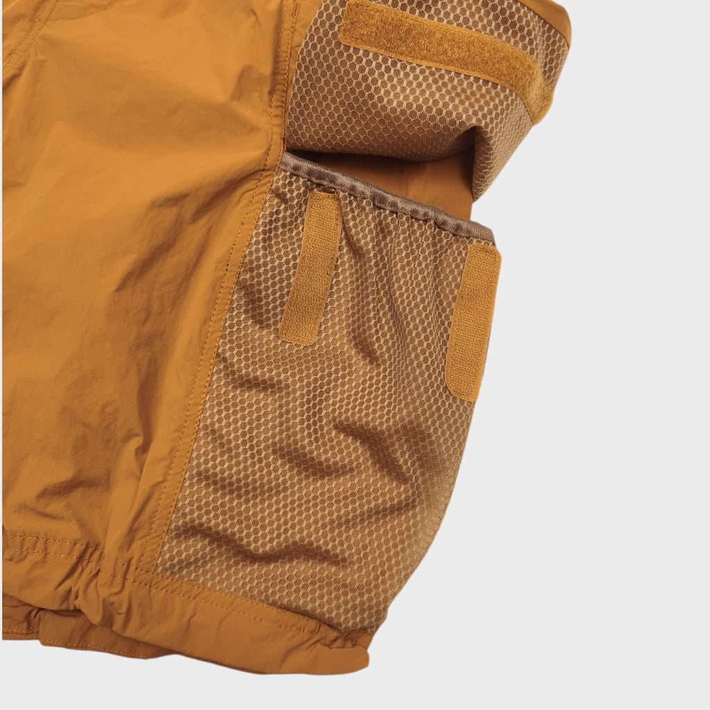 NORBIT BY HIROSHI NOZAWA Men's Orange Nylon Cargo Shorts