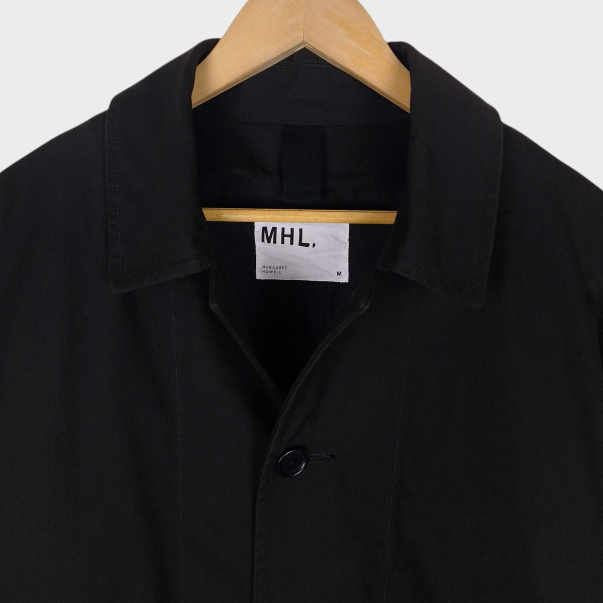 MHL MARGARET HOWELL Men's Black Detachable Down Liner Coat Jacket