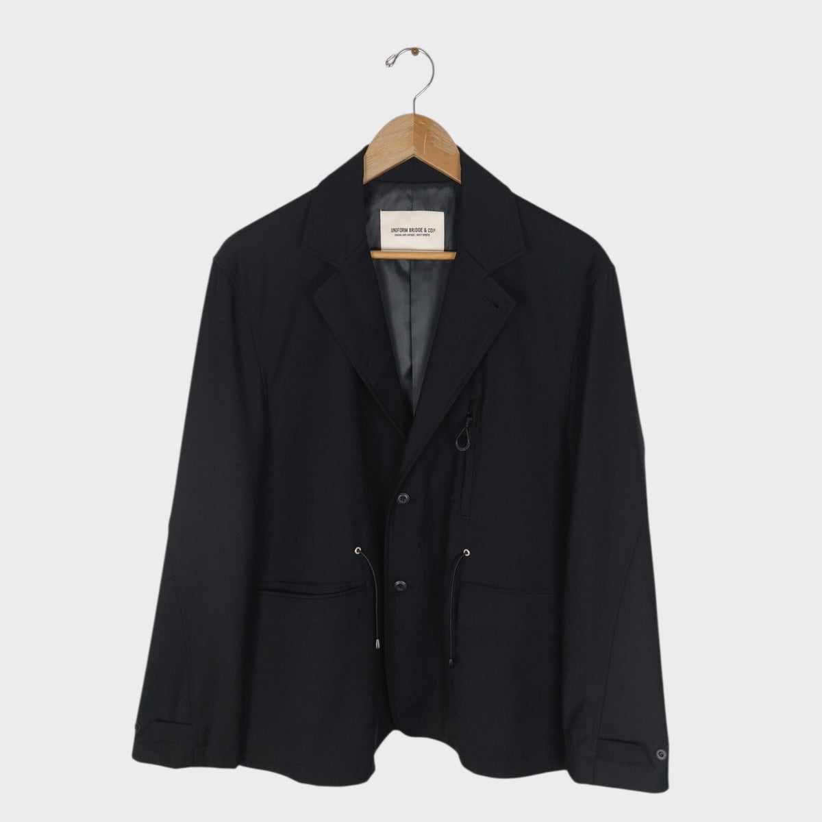 UNIFORM BRIDGE Men's Black AE Uniform Blazer Chore Jacket