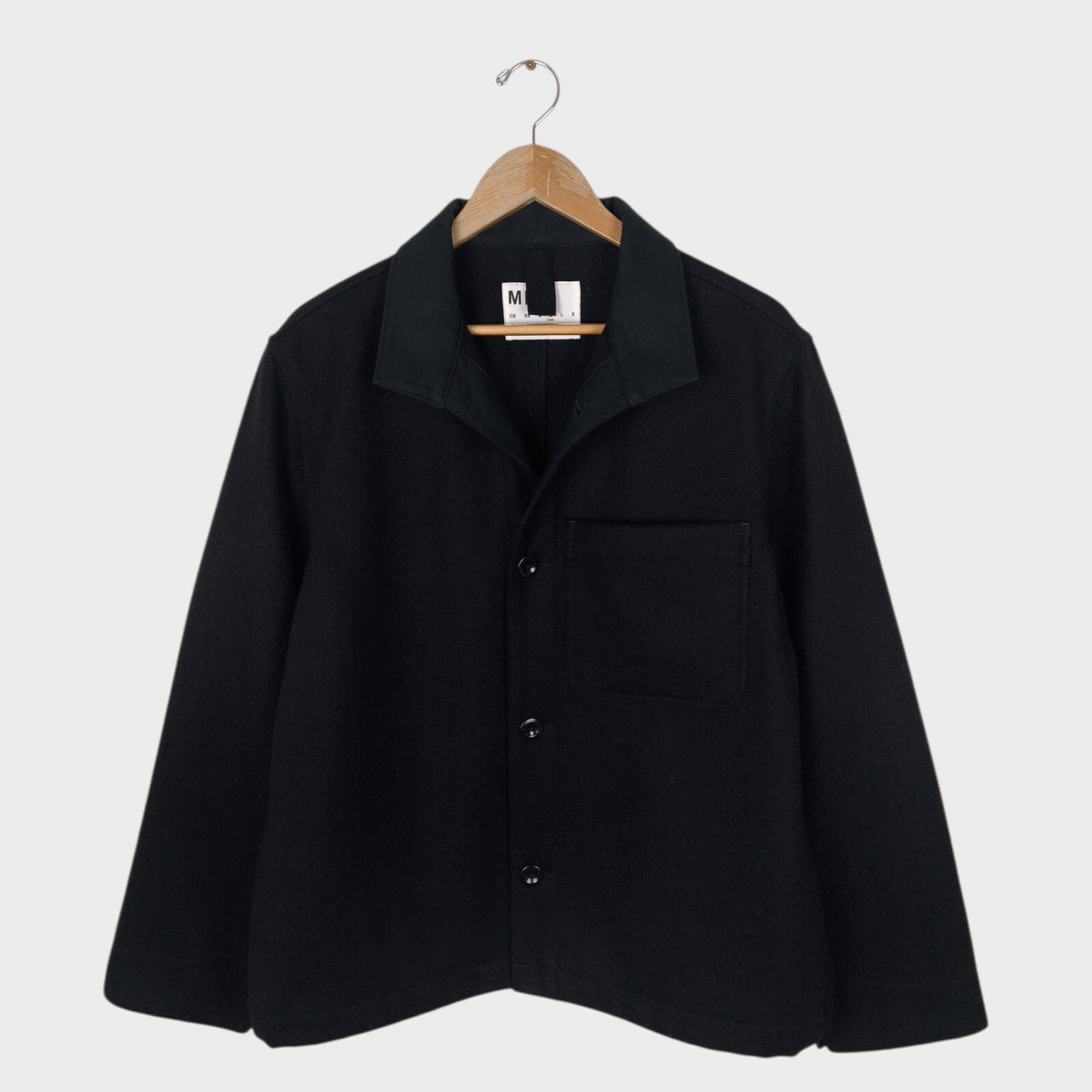 MHL MARGARET HOWELL Men's Black 100% Wool Jacket