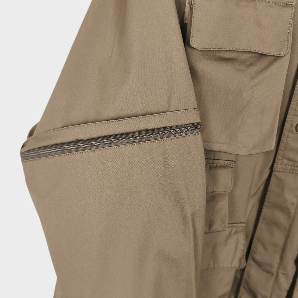 WAX ORIGINAL Japan Men's Coyote Taupe 100% Ventile Cotton Utility Jacket