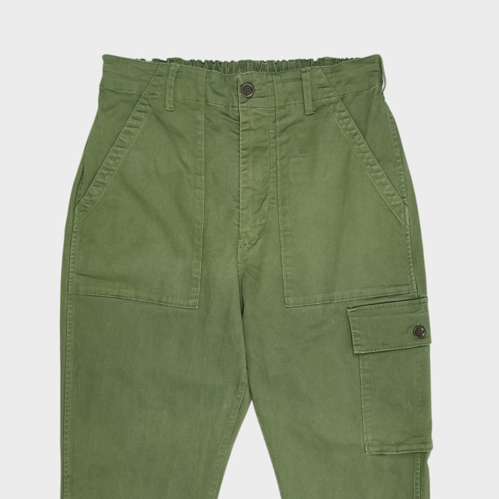 SAGE DE CRET x BEAMS PLUS Men's Green Cargo Trousers