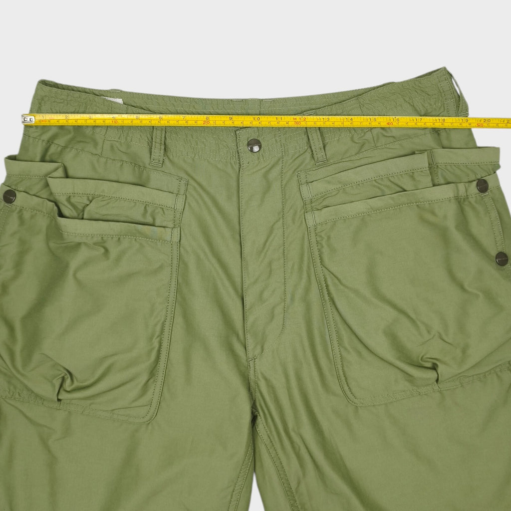 SASSAFRAS Men's Made in Japan Green Overgrown Hiker Cargo Shorts
