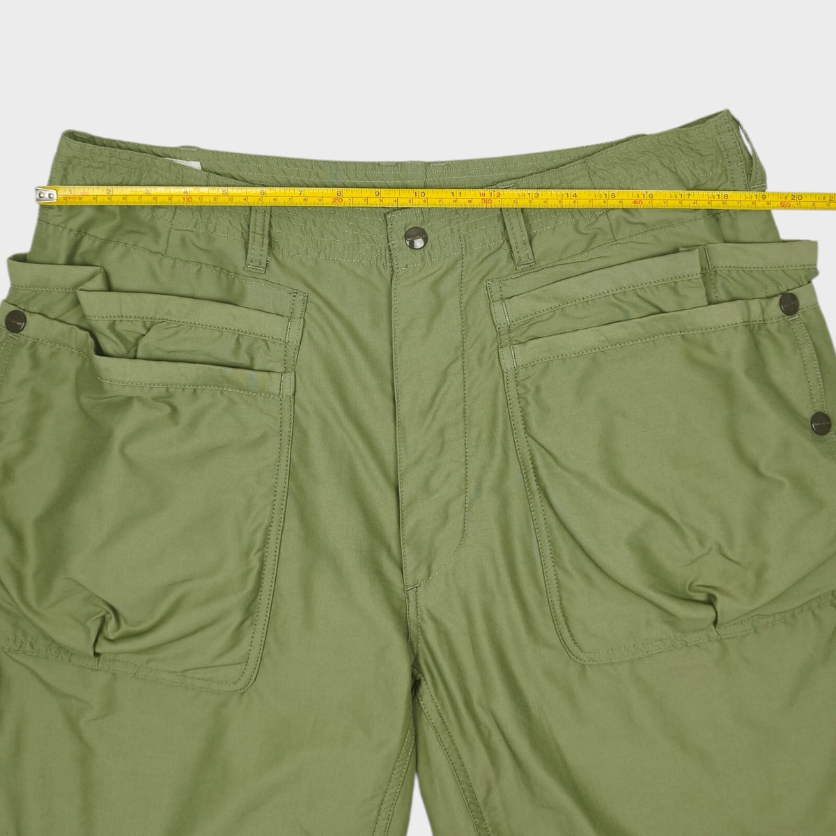 SASSAFRAS Men's Made in Japan Green Overgrown Hiker Cargo Shorts