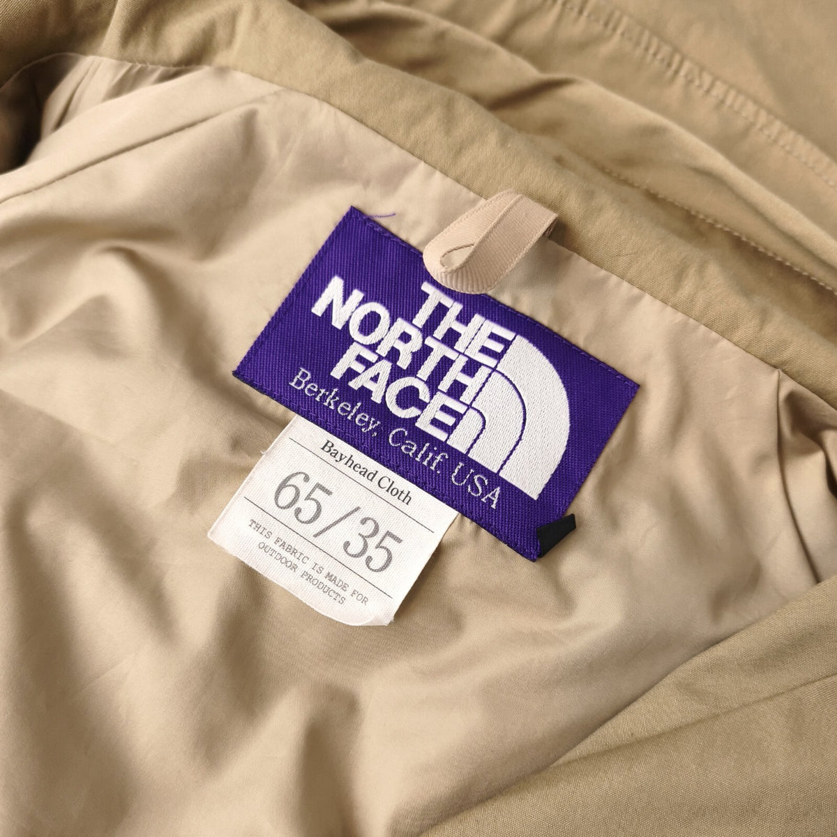 THE NORTH FACE PURPLE LABEL x NANAMICA Men's Beige Mountain Parka Jacket