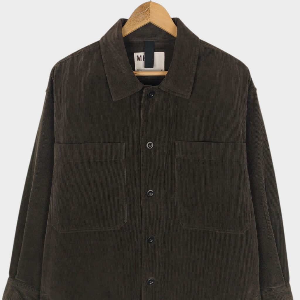 MHL MARGARET HOWELL Men's Dark Brown Corduroy Overshirt