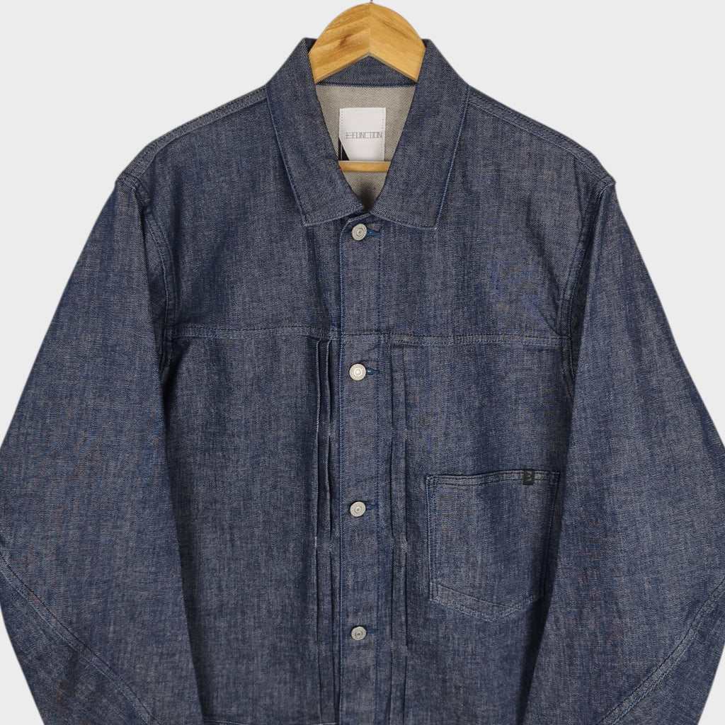 EDWIN Japan Men's Blue Denim E-Function Trucker Jacket