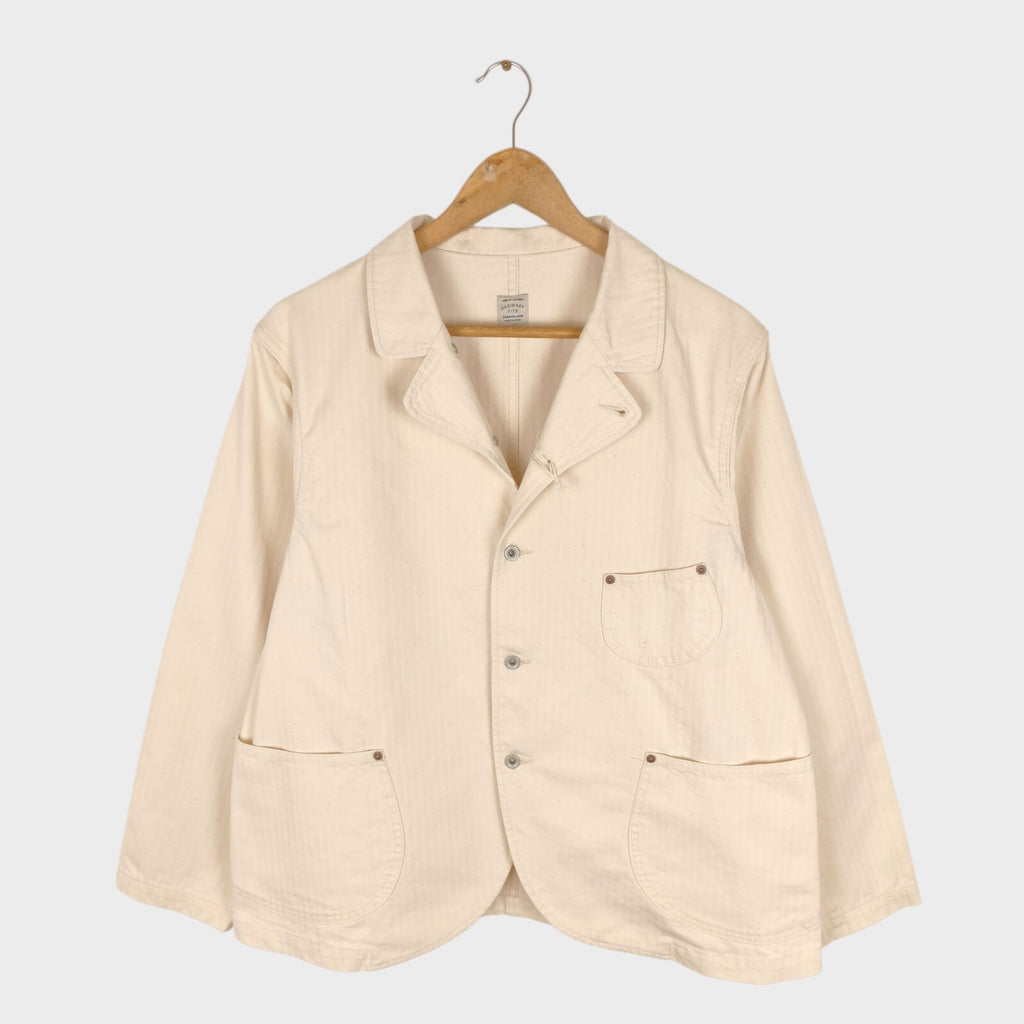 ORDINARY FITS Men's Made in Japan Ecru Bell Work Chore Jacket