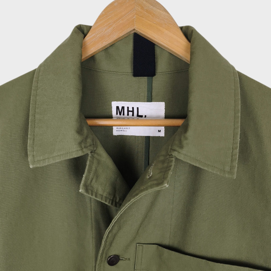 MHL MARGARET HOWELL Men's Light Green Heavyweight Cotton Chore Jacket