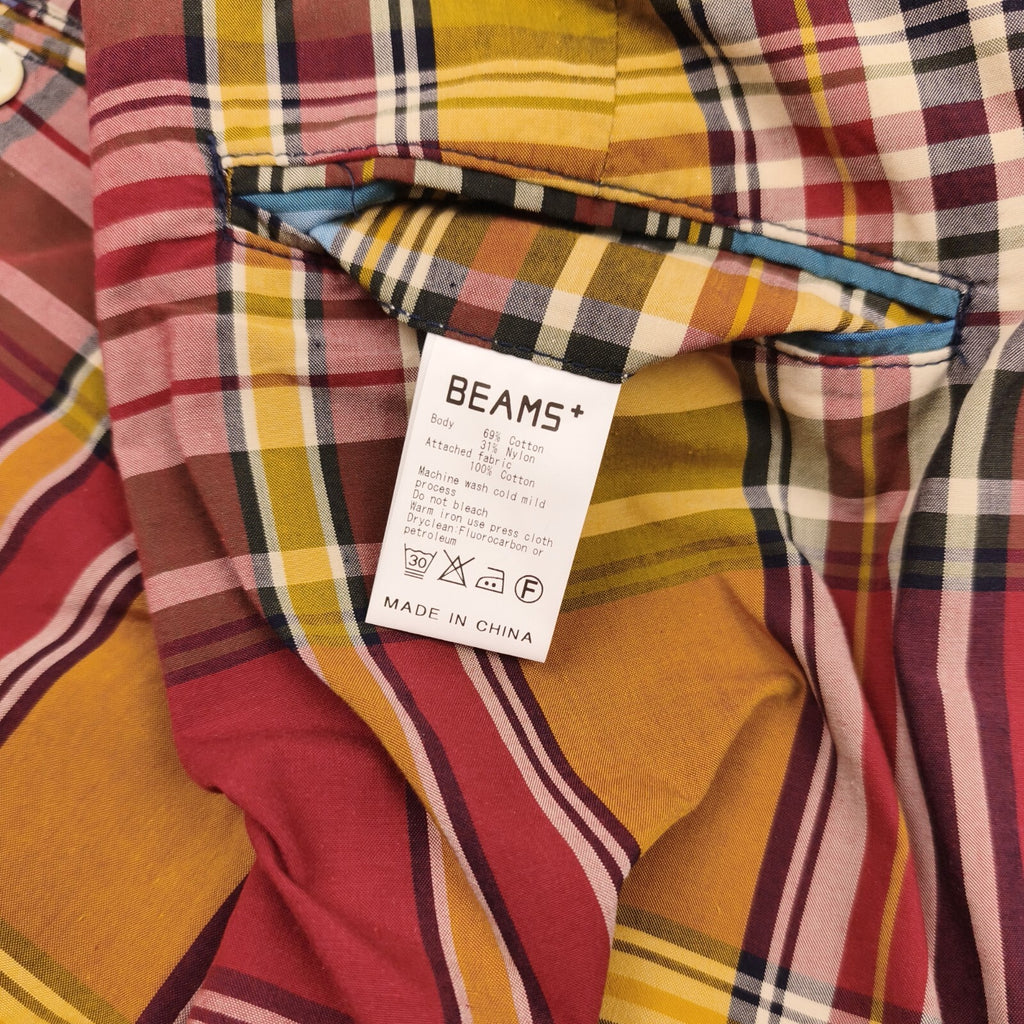 BEAMS PLUS Men's Multicoloured Checked Shorts
