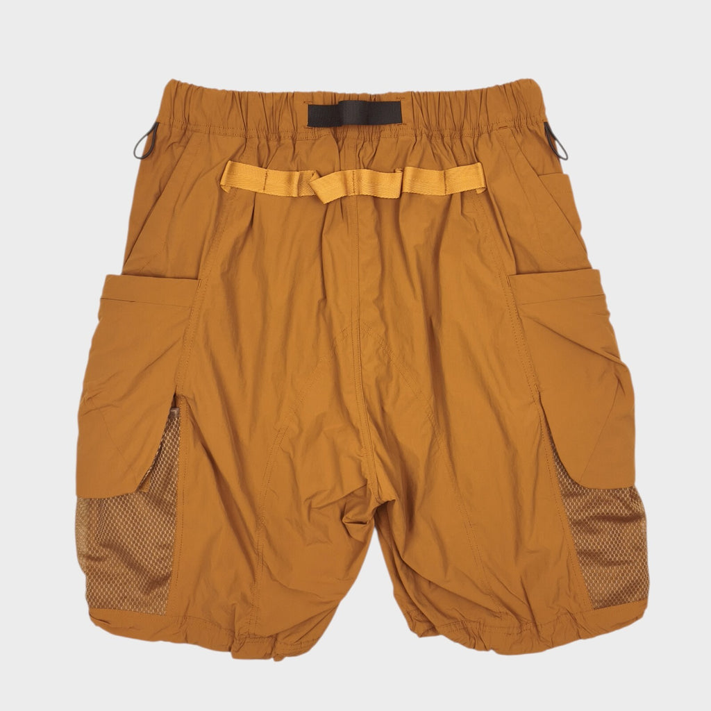 NORBIT BY HIROSHI NOZAWA Men's Orange Nylon Cargo Shorts