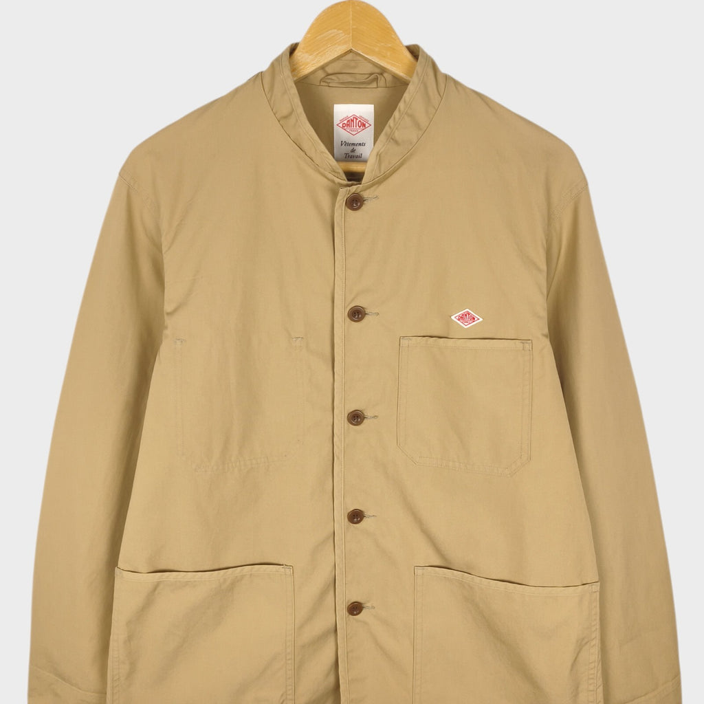 DANTON Men's Beige Made in Japan 100% Cotton Chore Jacket