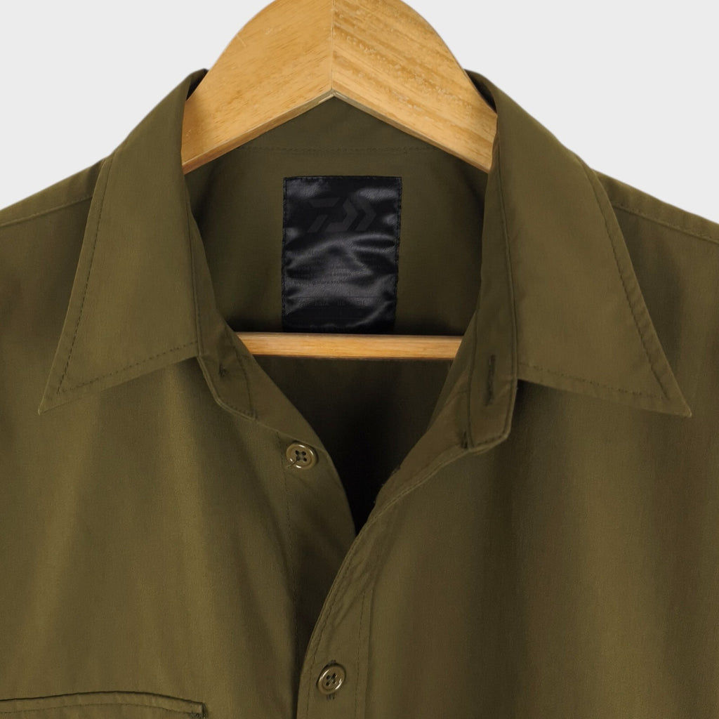DAIWA PIER39 Men's Olive Green Tech Fishing Angler's Overshirt