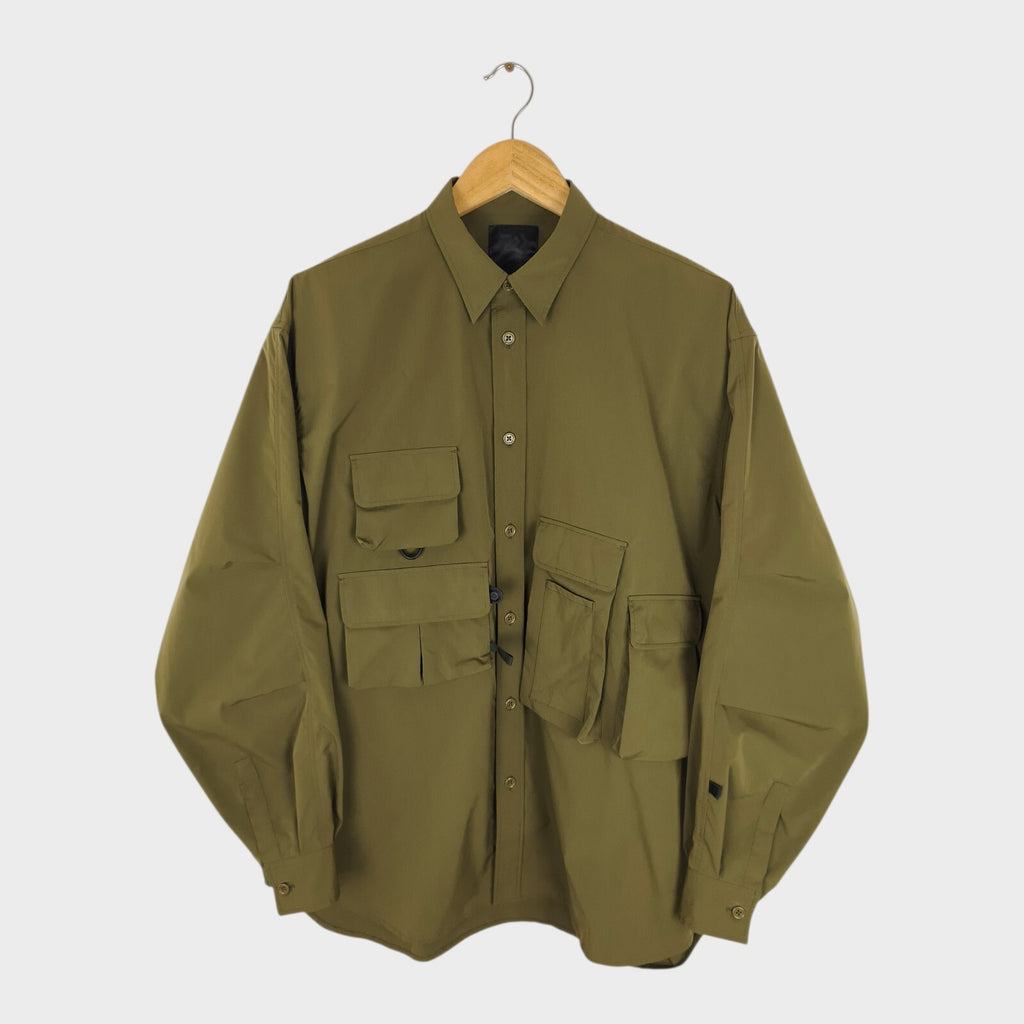 DAIWA PIER39 Men's Olive Green Tech Fishing Angler's Overshirt