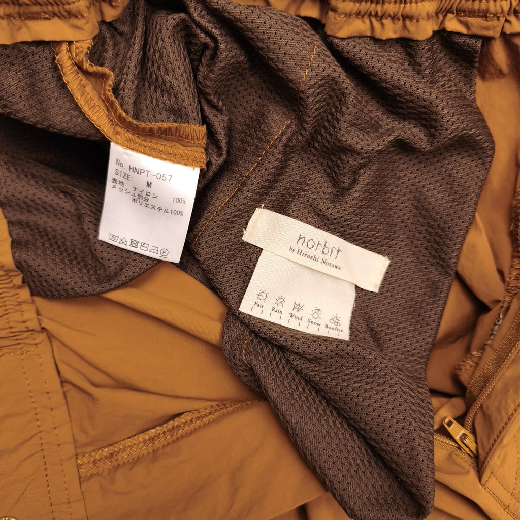 NORBIT BY HIROSHI NOZAWA Men's Orange Nylon Cargo Shorts