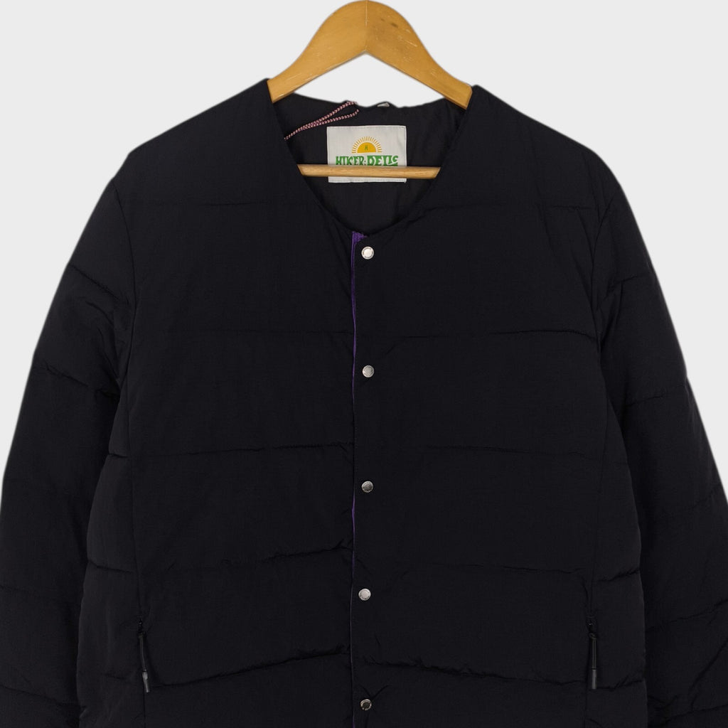HIKERDELIC Men's Black Quilted Liner Puffer Jacket