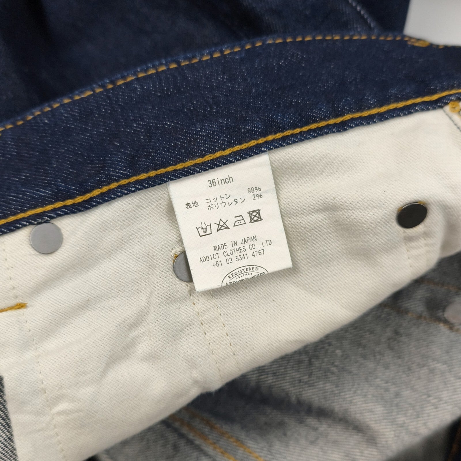 ADDICT CLOTHES Men's Made in Japan Selvedge Denim Jeans